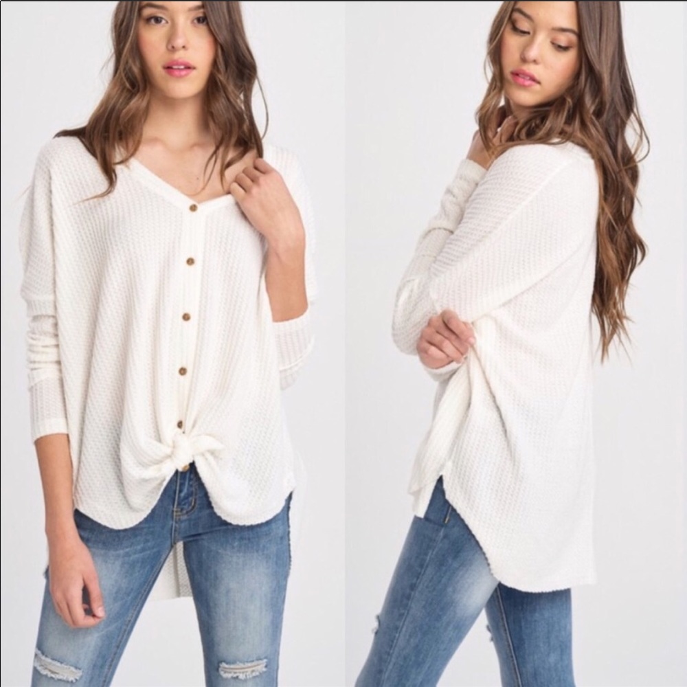 🆕 Charlotte Button Tie Top